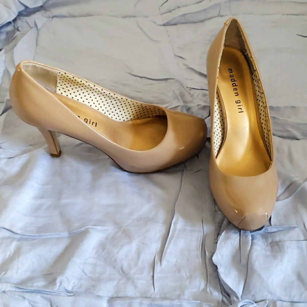 Madden Girl Nude Pump Heels